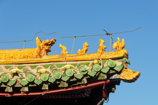 中式建筑屋顶脊兽