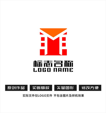 M字母标志科技logo