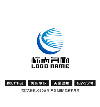 K字母标志凤凰logo