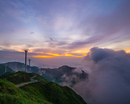 龙高山日出