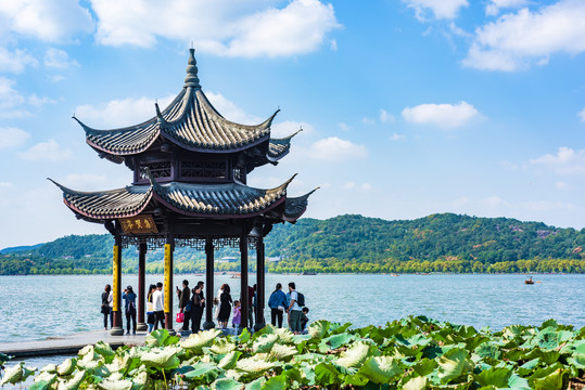 杭州西湖景区集贤亭