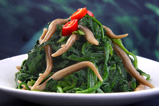 菠菜莜面鱼