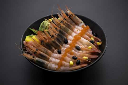 日式海鲜饭甜虾丼