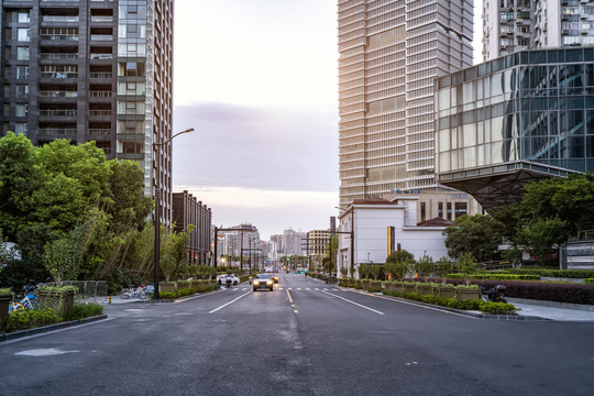 上海中心街道街景