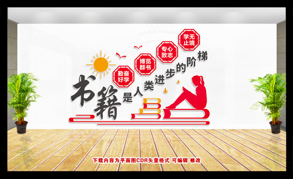 學(xué)校閱讀文化墻