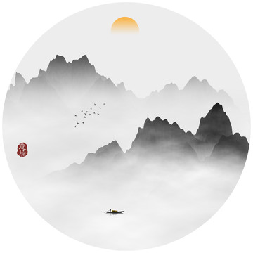 水墨畫(huà)抽象山水畫(huà)
