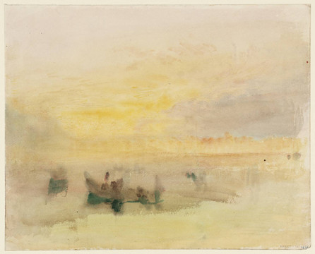约瑟夫·马洛德·威廉·透纳威尼斯附近泻湖上的船只