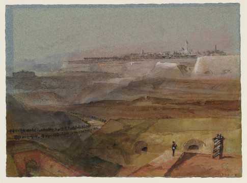 约瑟夫·马洛德·威廉·透纳从波旁高原看卢森堡的远景