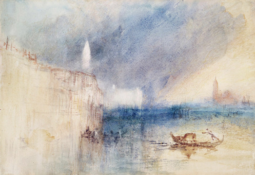约瑟夫·马洛德·威廉·透纳威尼斯大运河口的风暴