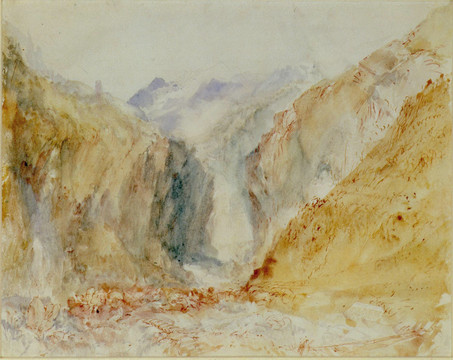 约瑟夫·马洛德·威廉·透纳峡谷景观