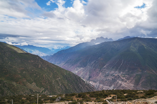 中国云南省高原山脉旅游风光