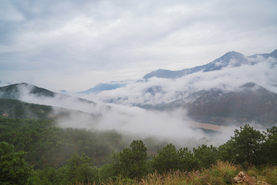 中国云南省高原山脉旅游风光