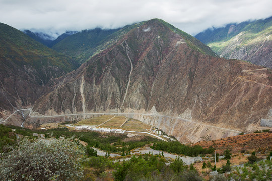 中国云南省高原山脉旅游风光