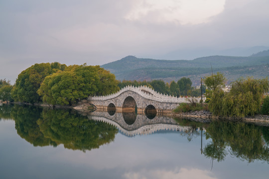 中国云南省清溪水库旅游风光