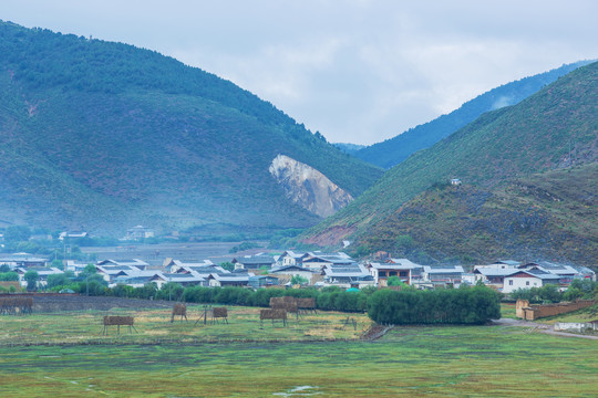 中国云南省松赞林寺旅游风光