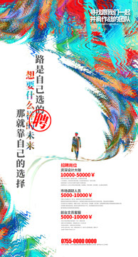 創(chuàng)意企業(yè)招聘海報(bào)