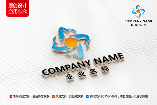 文化教育标志M字母LOGO