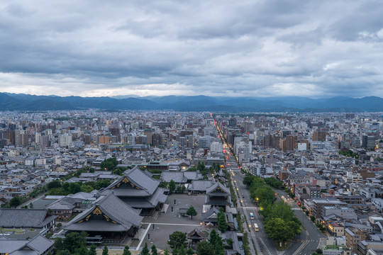 日本京都都市风光