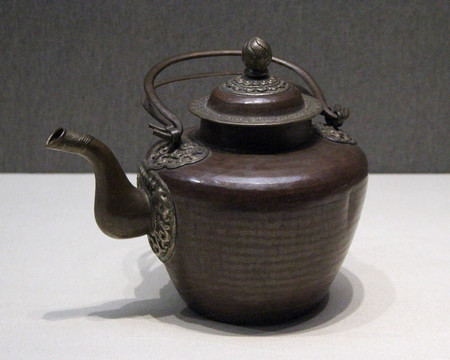 双提红铜茶壶