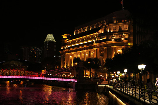 新加坡滨海湾夜景