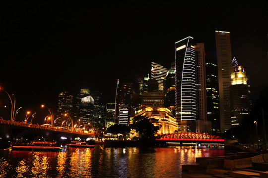 新加坡滨海湾夜景