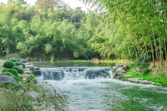 竹林小溪