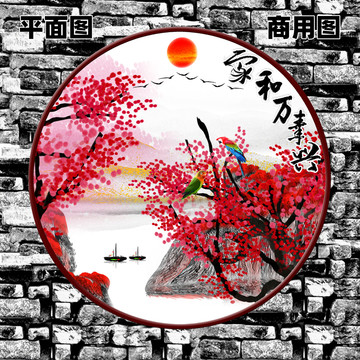 客廳花鳥(niǎo)裝飾畫(huà)