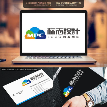 字母MPCLOGO原創(chuàng)手繪標(biāo)志