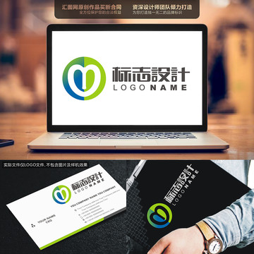 字母MDLOGO原創(chuàng)手繪標(biāo)志