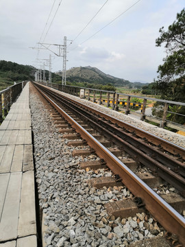 农村乡村火车铁路