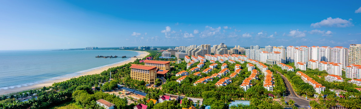 海南省文昌市清澜半岛高隆湾全景