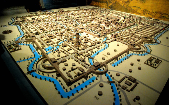 古代城市建筑布局模型