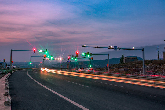 马路景色