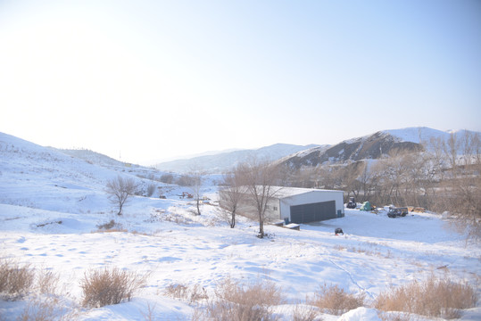 西北野外的小屋