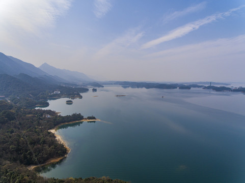 航拍庐山西海风景名胜区