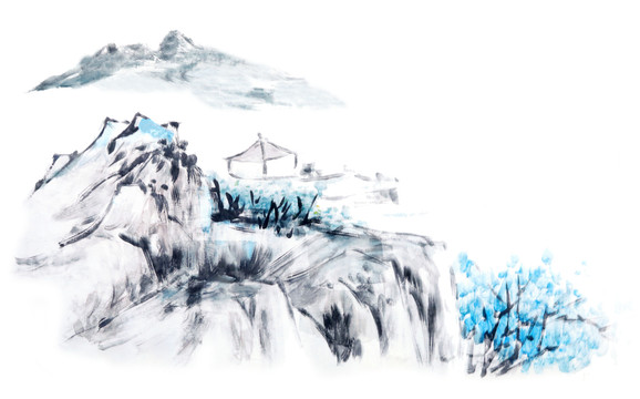 山水水墨畫(huà)