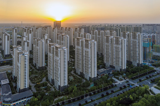 鸟瞰济南中建锦绣城