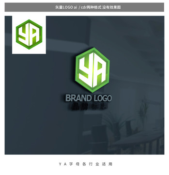 YA字母標志