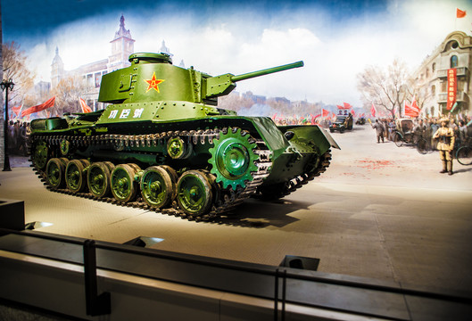 军事博物馆展品解放军功臣号坦克