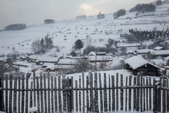 吉林松岭雪村风光