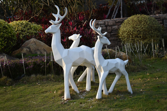 雕塑鹿