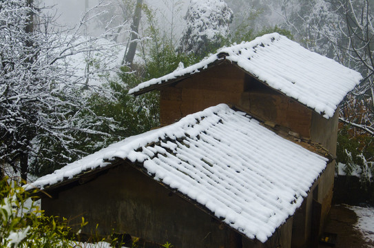 乡村雪景