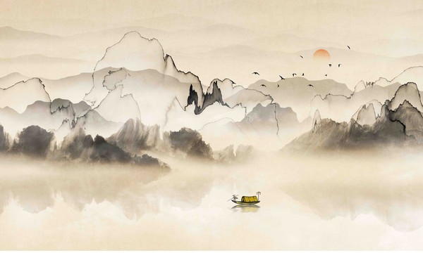 中國風(fēng)古典水墨畫