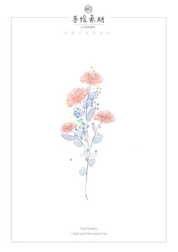 北歐風(fēng)粉藍(lán)色花束