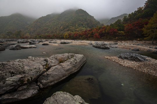 辽宁本溪大石湖风光