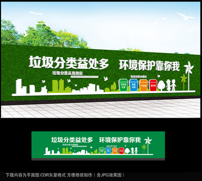 圍擋垃圾分類宣傳