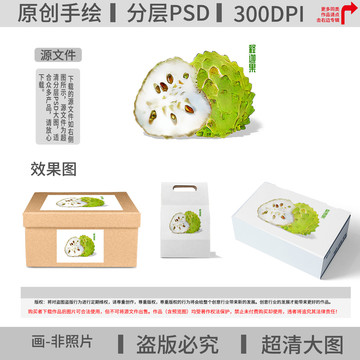 手繪釋迦果