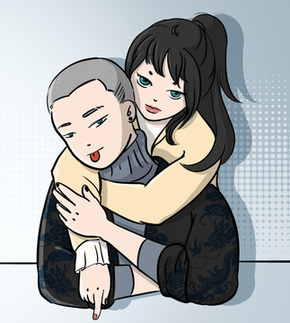 情侶插畫