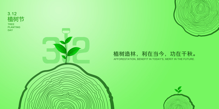 植樹節(jié)展板