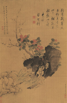 譚延闿歲寒三友圖